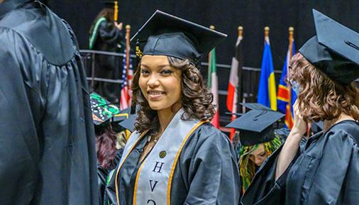 Student at graduation